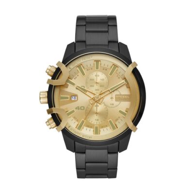 Diese_l griffed quartz stainless steel chronograph watch dz4573)