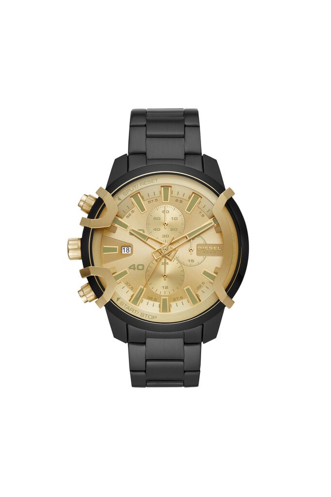 Diese_l griffed quartz stainless steel chronograph watch dz4573)
