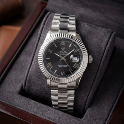 Role_x Oyster Perpetual DateJust Silver Black 161