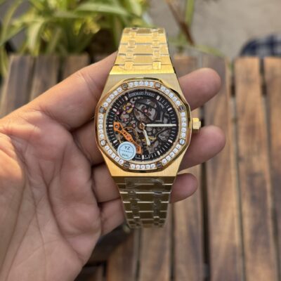 Audemars Pigue t Royal Oak Skeleton Diamond bazel