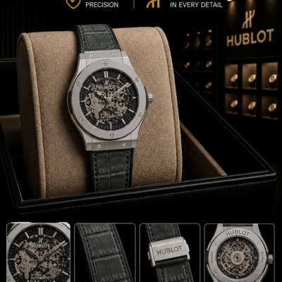 Hublot Grey skeleton auto