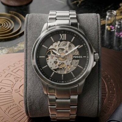 Fossi_l Townsman Black Skeleton Automatic 122