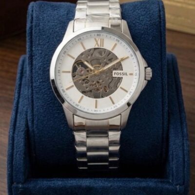Fossi_l Townsman White Skeleton Automatic 124