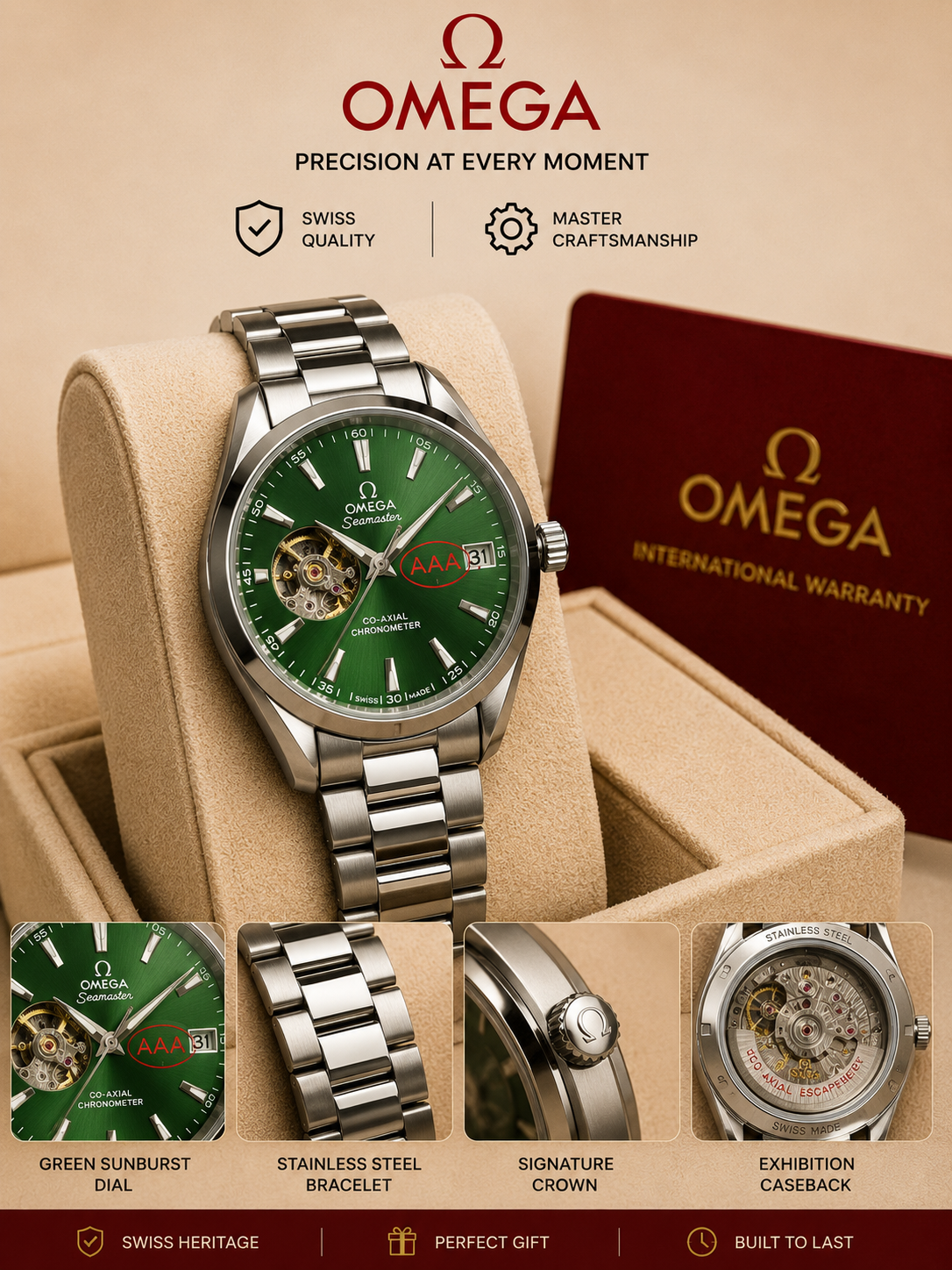 Omeg_a Seamaster Open Heart