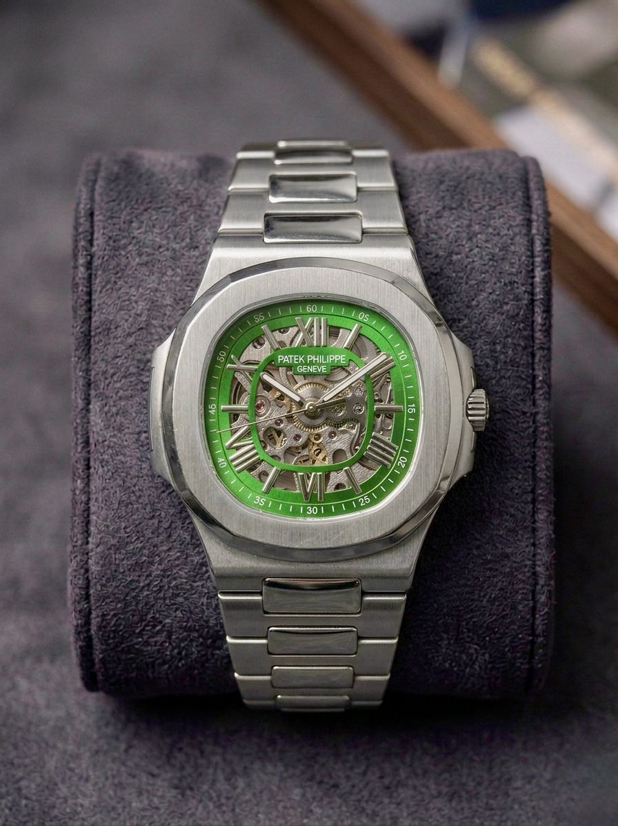 Patek_Philippe Automatic Silver Green 275