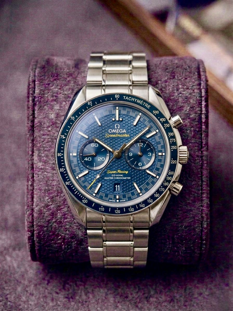 Omeg_a Crono Silver Blue 289