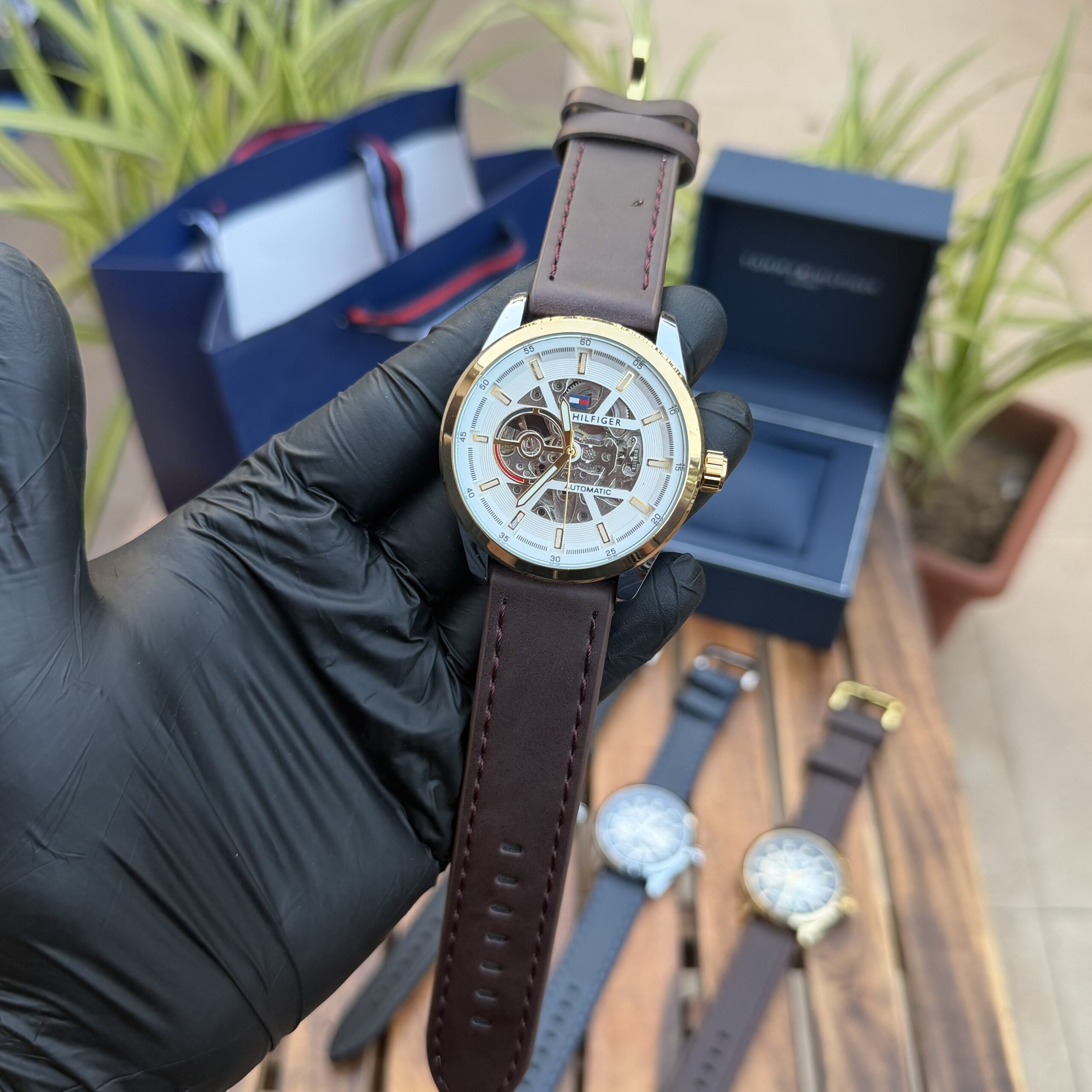 Tomm y Hilfiger Leather Belt Automatic