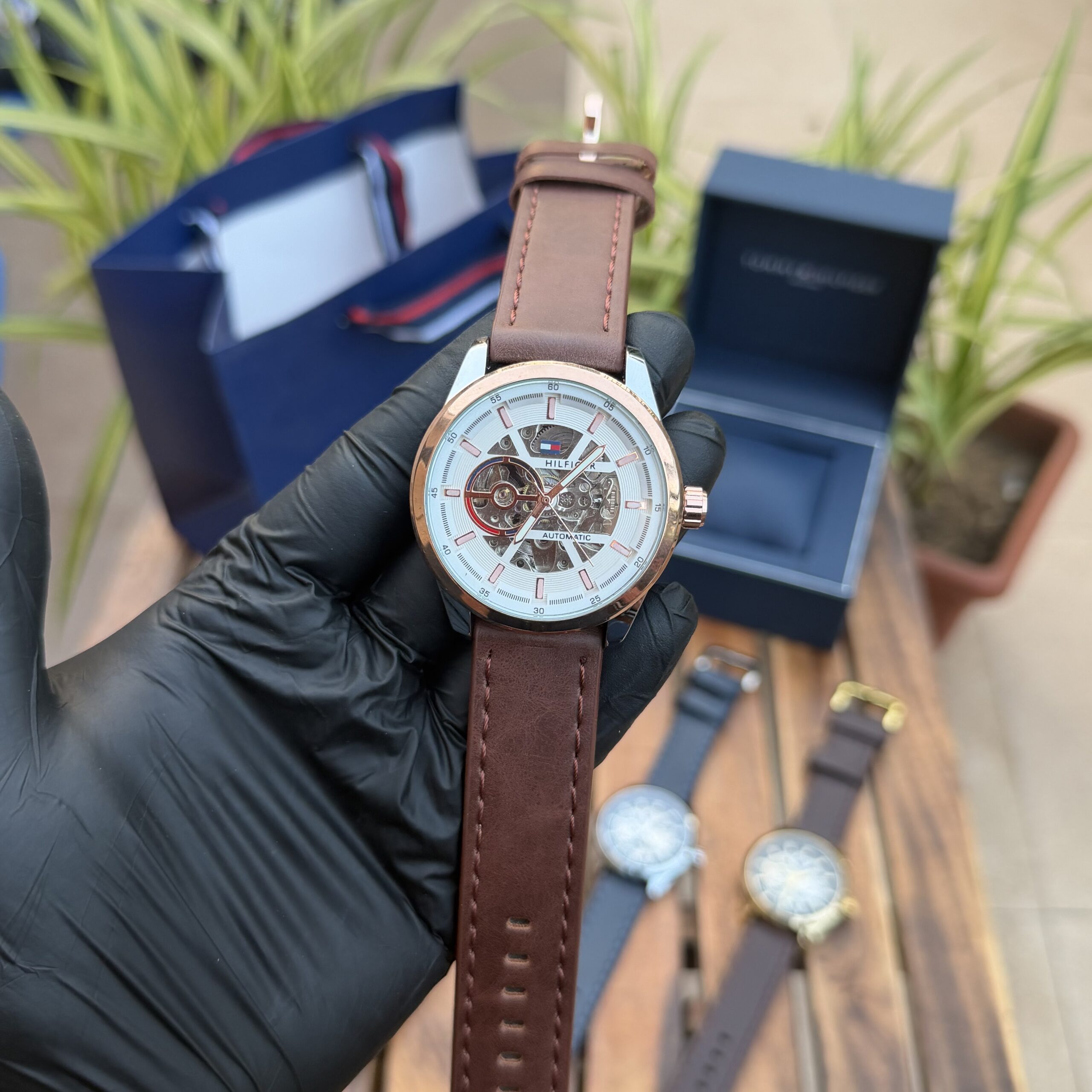 Tomm y Hilfiger Leather Belt Automatic