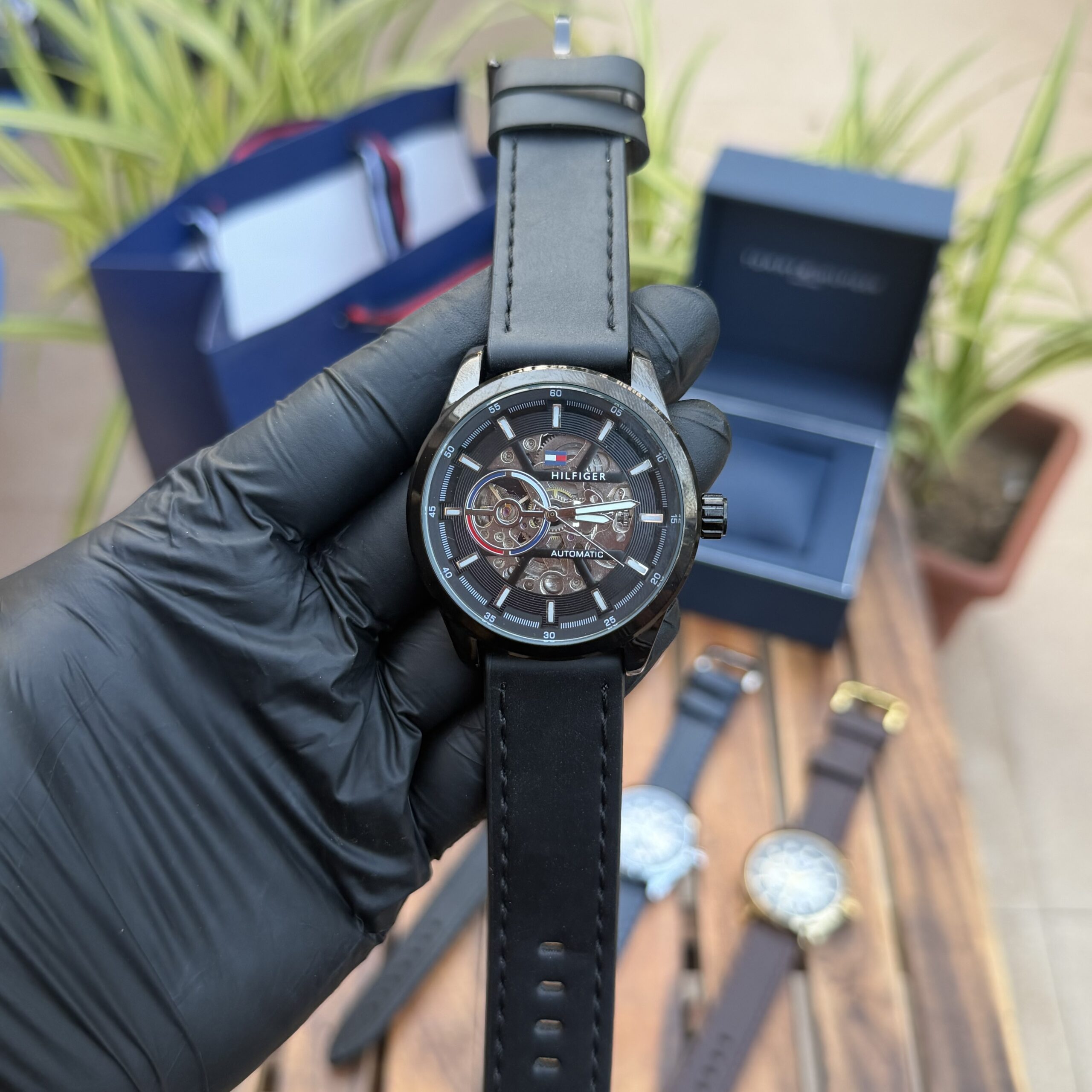 Tomm y Hilfiger Leather Belt Automatic