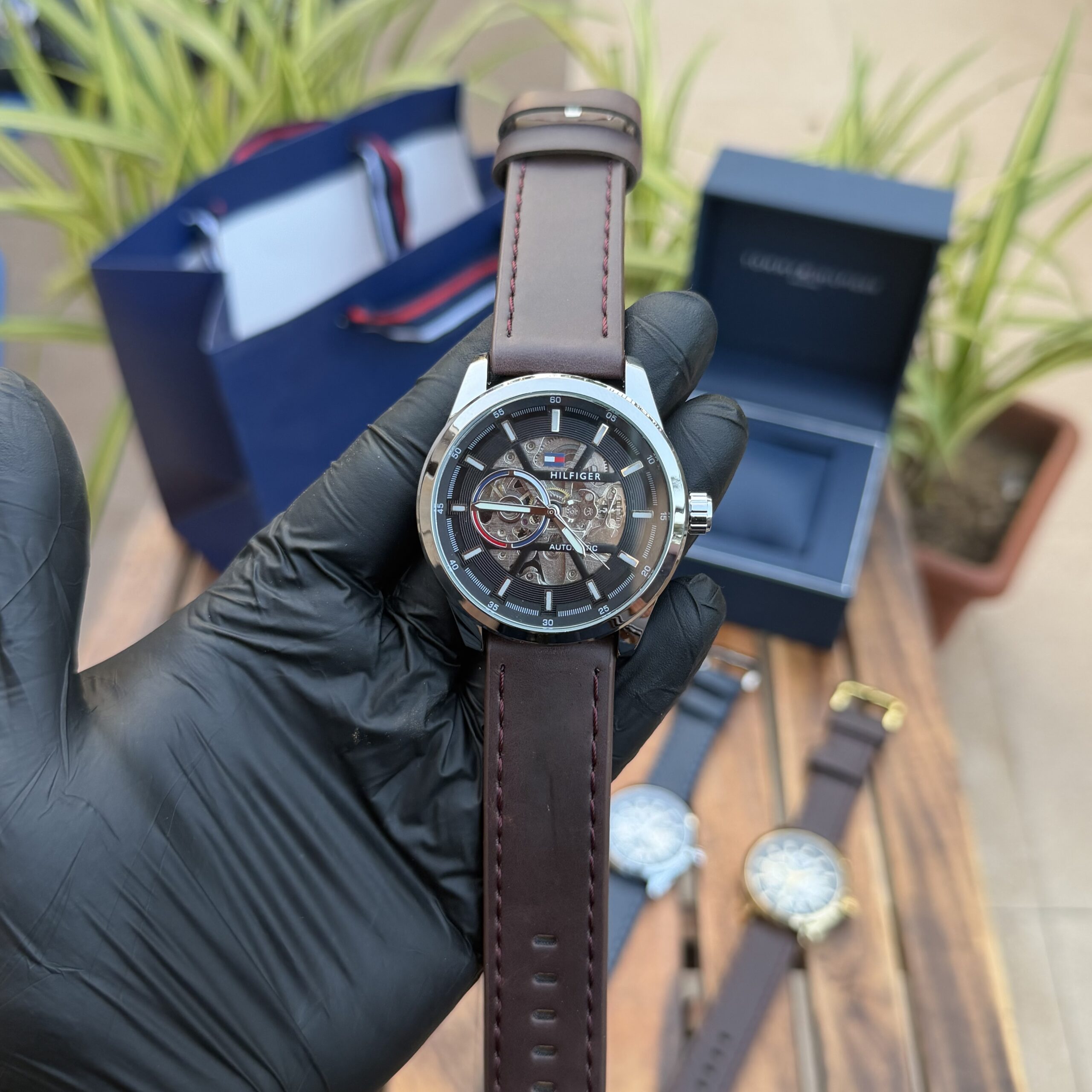 Tomm y Hilfiger Leather Belt Automatic