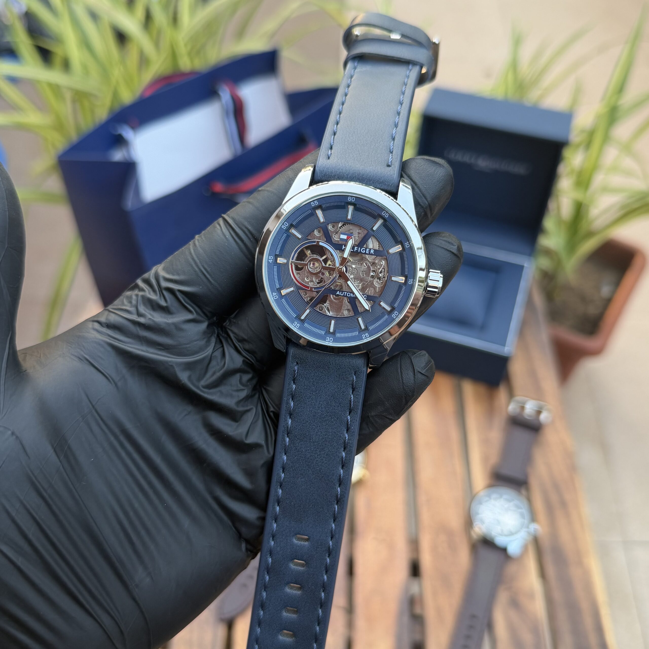 Tomm y Hilfiger Leather Belt Automatic