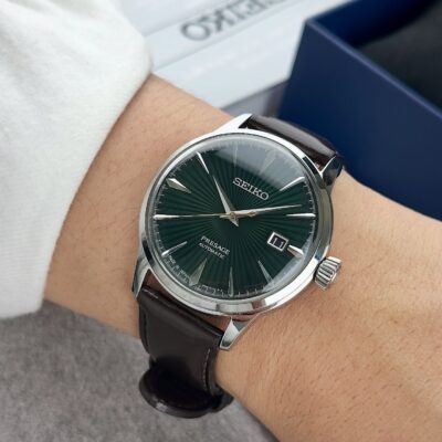SEIKO PRESAGE (GREEN DIAL LEATHER STRAP)